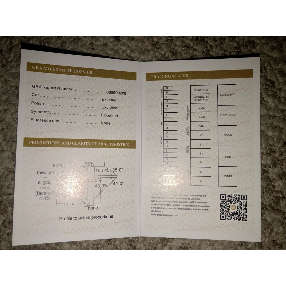 NWT! 1 Carat Moissanite Necklace! Comes with Certification! ๐๐๐ - Picture 6 of 7